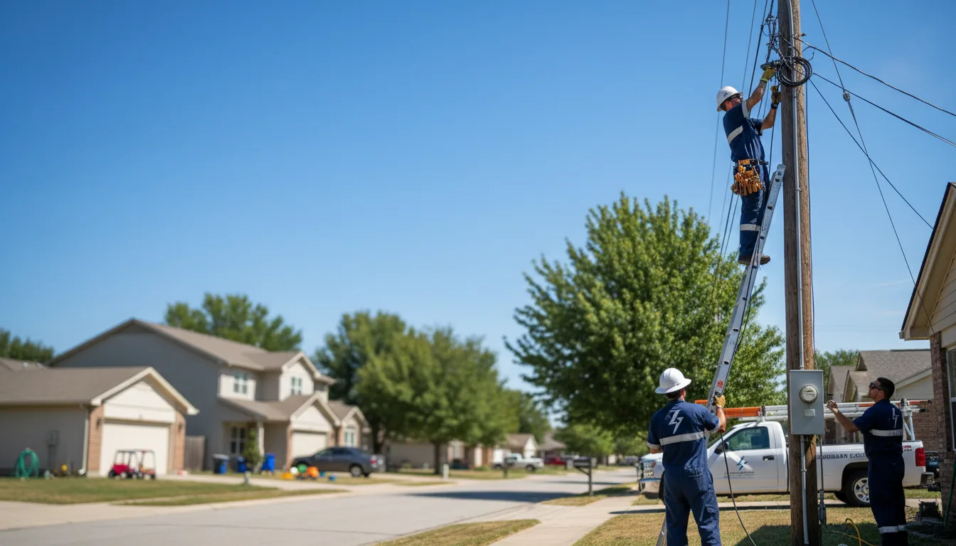 Residential electrician providing installation services in Bethel, MN